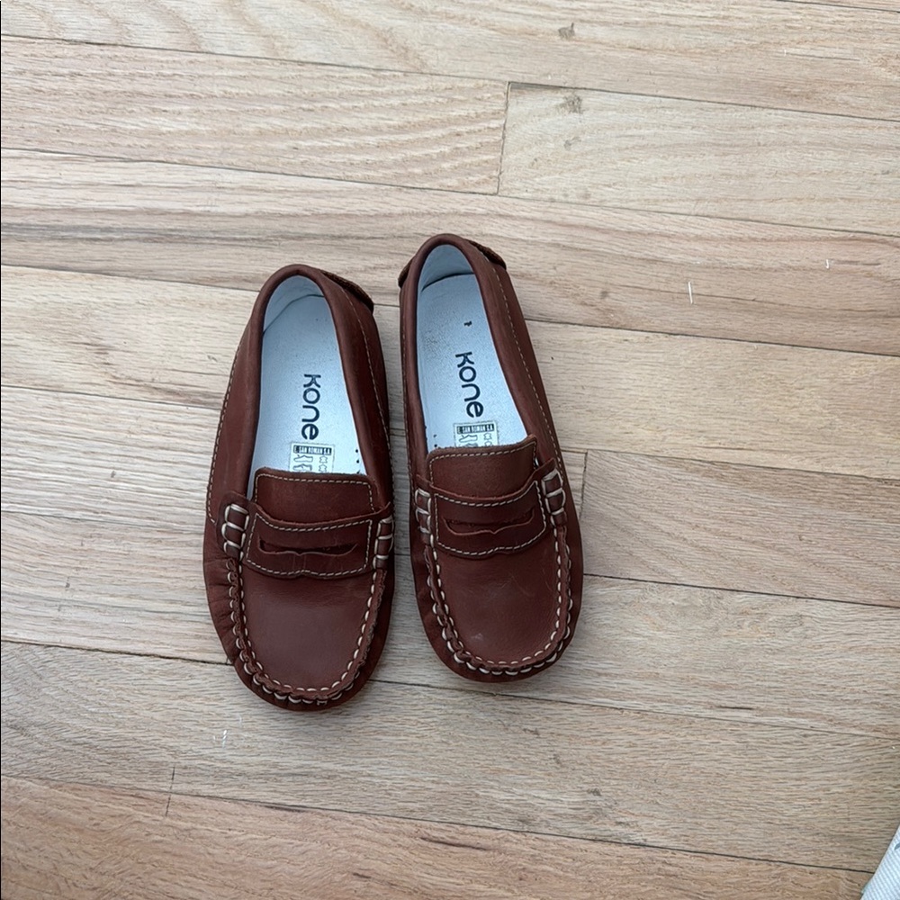 Kone Brown Leather Loafers